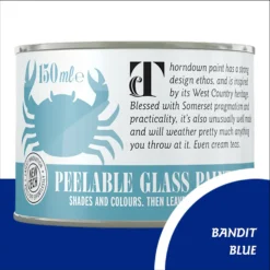 Thorndown Bandit Blue Peelable Glass Paint 150ml