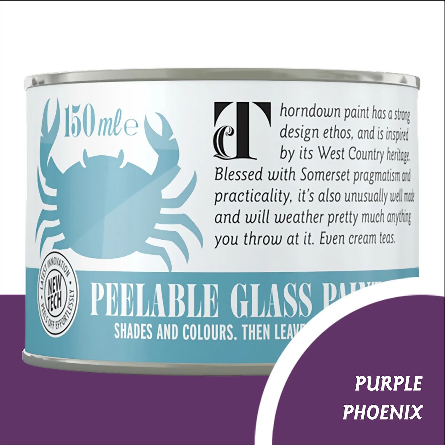 Thorndown Purple Phoenix Peelable Glass Paint 150ml 3 Thorndown Purple Phoenix Peelable Glass Paint 150ml