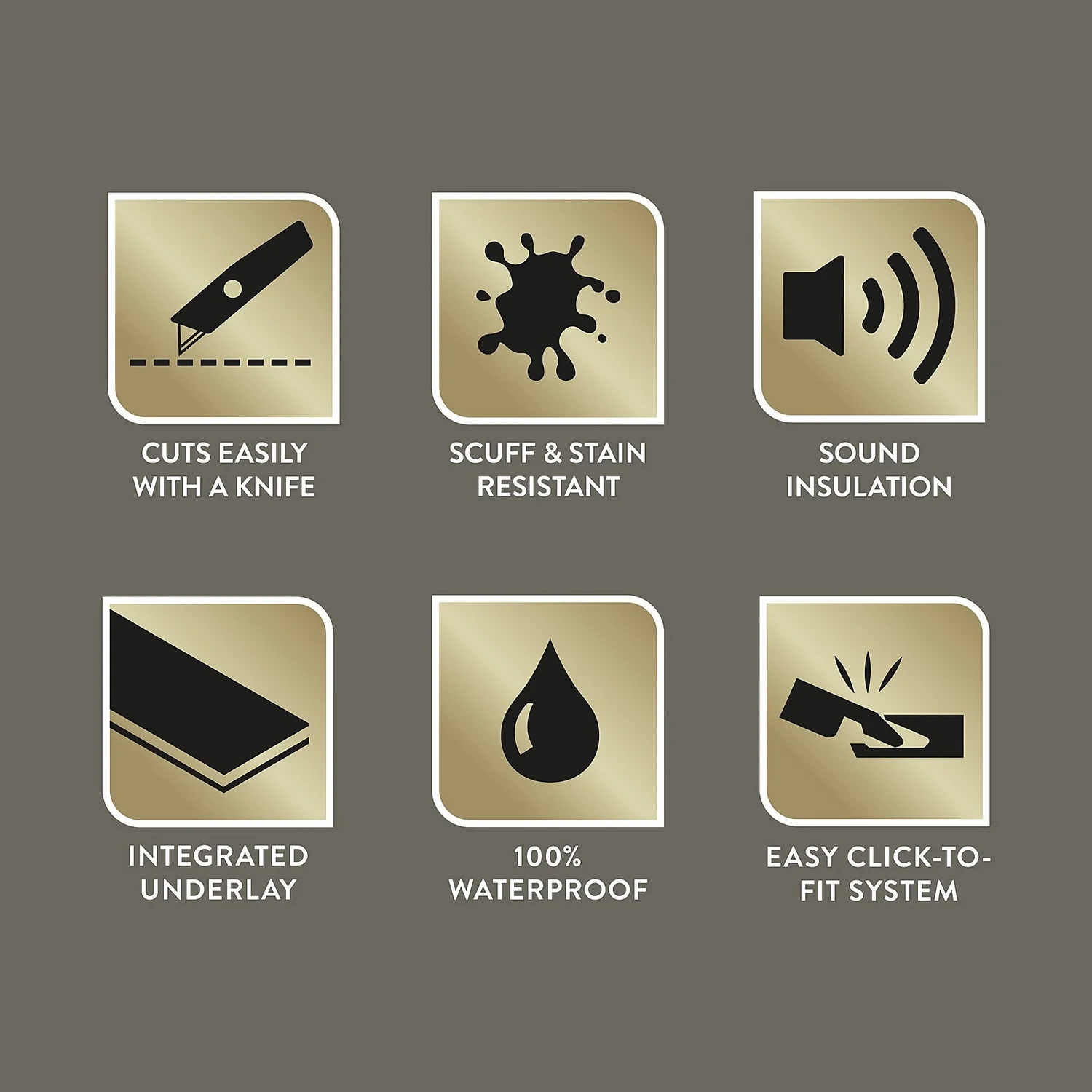 Kraus Rigid Core Herringbone Luxury Vinyl Floor Tile - Langley Grey 5 Kraus Rigid Core Herringbone Luxury Vinyl Floor Tile - Langley Grey - Image 3