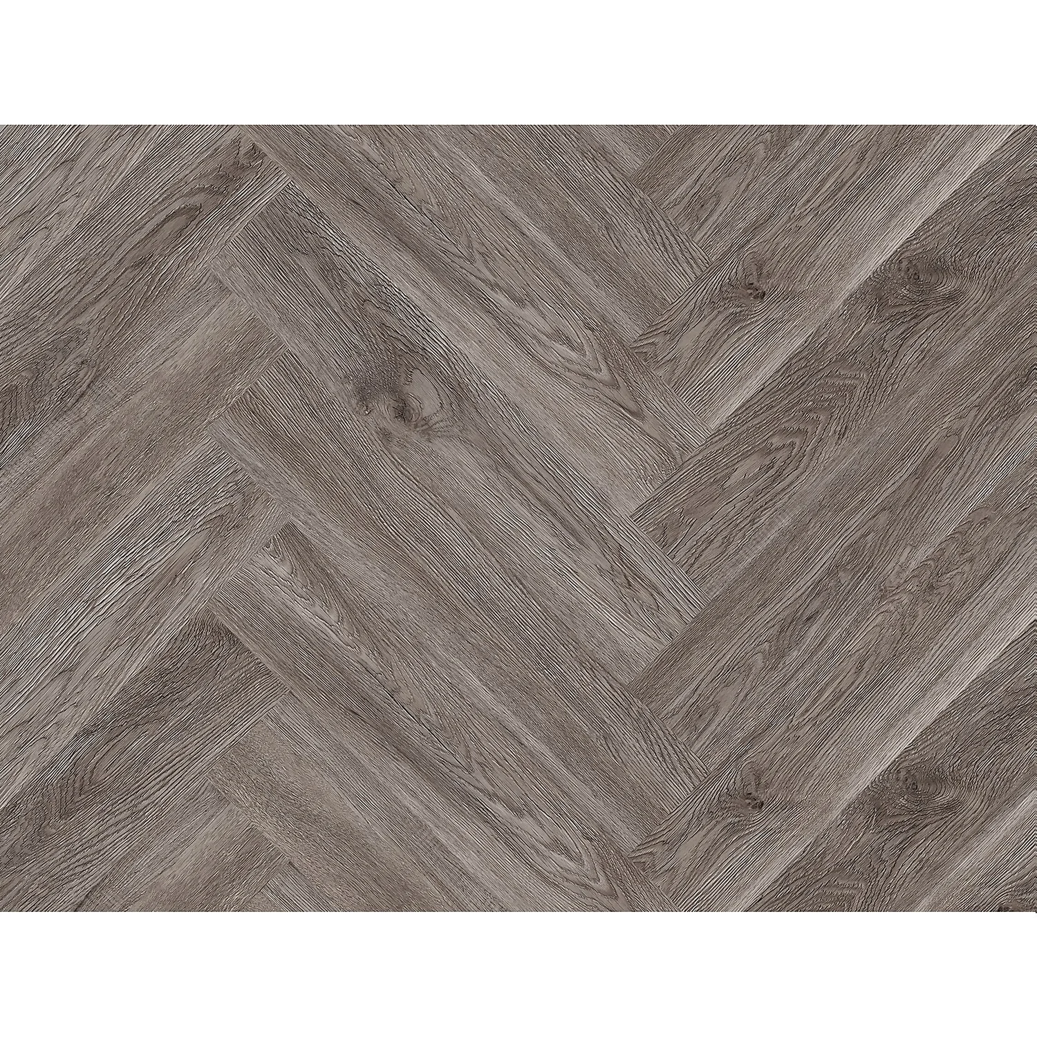 Kraus Rigid Core Herringbone Luxury Vinyl Floor Tile - Langley Grey 7 Kraus Rigid Core Herringbone Luxury Vinyl Floor Tile - Langley Grey - Image 5