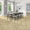 Kraus Rigid Core Herringbone Luxury Vinyl Floor Tile - Wistow Oak -Wood Care Store 13733824 1445002464894330