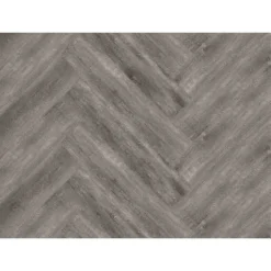 Kraus Herringbone Luxury Vinyl Floor Tile Sample - Brampton Grey -Wood Care Store 13733830 5634957094586792