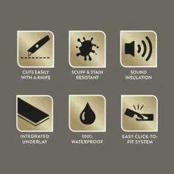 Kraus Herringbone Luxury Vinyl Floor Tile Sample - Wistow Oak -Wood Care Store 13733833 1204957094485989