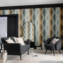 Next Abstract Ikat Orange Wallpaper -Wood Care Store 13827412 1184969248408825