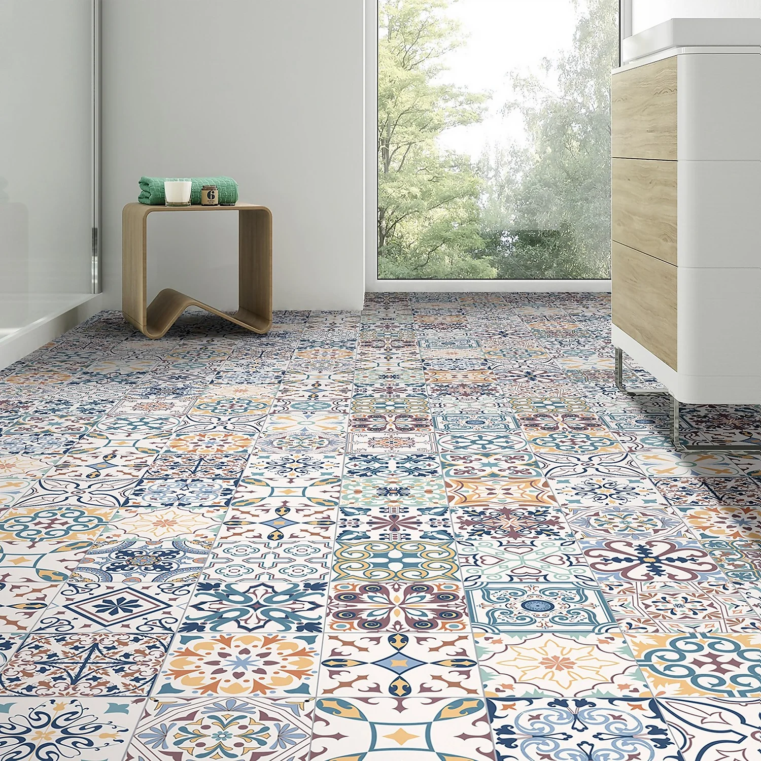 Marquis Mediterranean Mix Porcelain Tile (Sample Only) - 100 X 130mm 5 Marquis Mediterranean Mix Porcelain Tile (Sample Only) - 100 X 130mm - Image 3