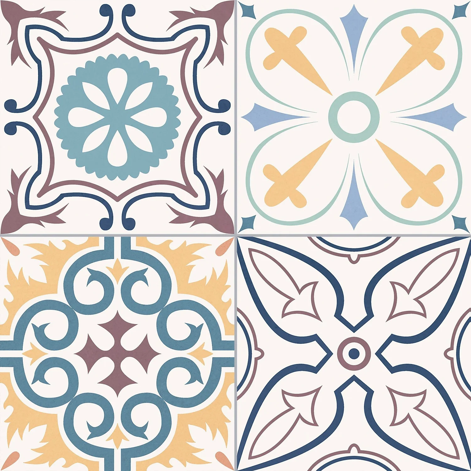 Marquis Mediterranean Mix Porcelain Tile (Sample Only) - 100 X 130mm 4 Marquis Mediterranean Mix Porcelain Tile (Sample Only) - 100 X 130mm - Image 2