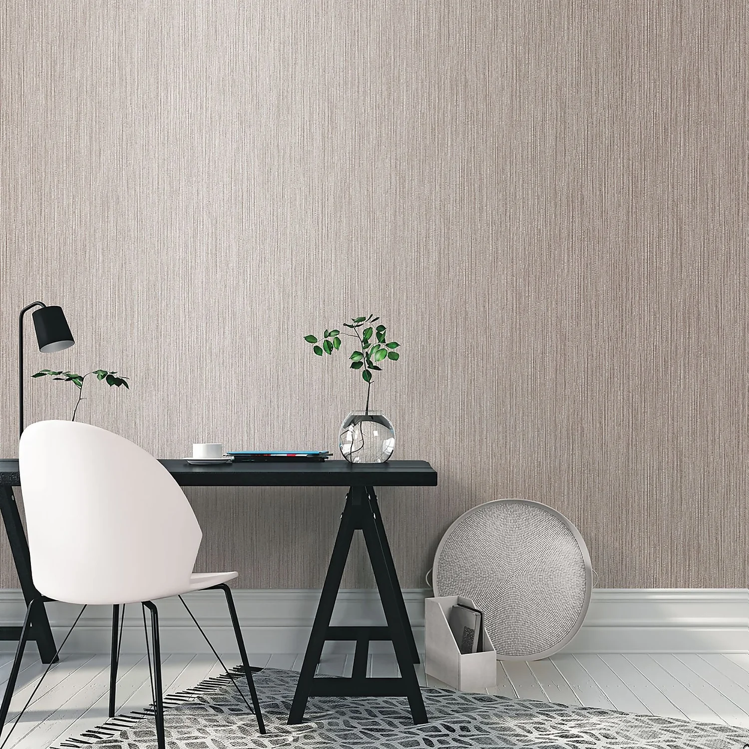 Galerie String Texture Taupe A4 Wallpaper Sample 4 Galerie String Texture Taupe A4 Wallpaper Sample - Image 2