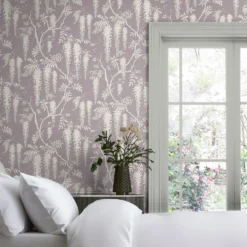 Next Wisteria Trails Mauve Wallpaper -Wood Care Store 13960870 6574998027229974