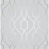 Fresco Apex Trellis Wallpaper Stone Silver Wallpaper -Wood Care Store 13978199 7204991584361907