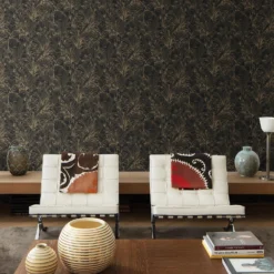 Grandeco Aliare Black Raised Textured Metallic Wallpaper 10 Grandeco Aliare Black Raised Textured Metallic Wallpaper -Wood Care Store 13980237 1394998777552039