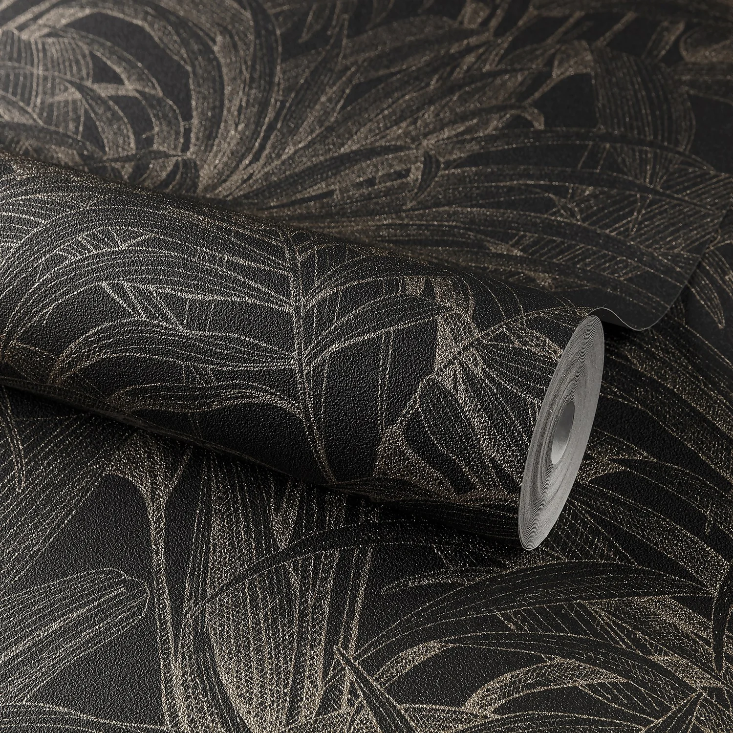 Grandeco Aliare Black Raised Textured Metallic Wallpaper 5 Grandeco Aliare Black Raised Textured Metallic Wallpaper - Image 3