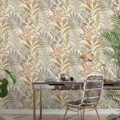 Grandeco Kara Taupe Textured Matt Wallpaper -Wood Care Store 13980247 7434998778039950