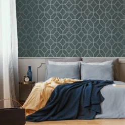 Boutique Asscher Geo Teal Wallpaper 10 Boutique Asscher Geo Teal Wallpaper -Wood Care Store 13991824 6295003723803944
