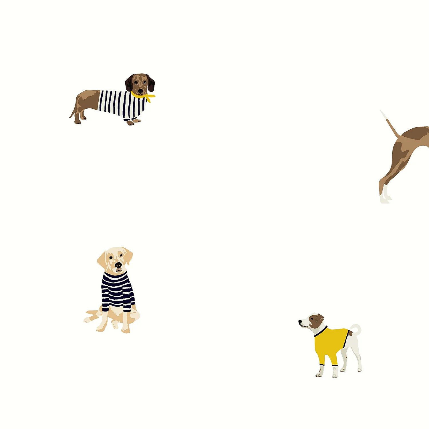Joules Harbour Dogs Crème Wallpaper 6 Joules Harbour Dogs Crème Wallpaper - Image 4
