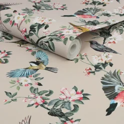 Joules Handford Garden Birds Antique Crème Wallpaper -Wood Care Store 13991839 7525003722991526