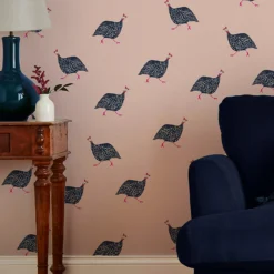Joules Guinea Fowl Blush Pink Wallpaper 11 Joules Guinea Fowl Blush Pink Wallpaper -Wood Care Store 13991842 6715003725140546