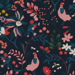 Joules Fields Edge Floral French Navy Wallpaper -Wood Care Store 13991844 2135003723814885