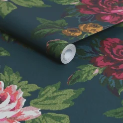 Joules Invite Floral Peacock Wallpaper -Wood Care Store 13991845 5815003725323294