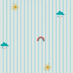 Joules Kids Whatever The Weather Icons Haze Blue Wallpaper