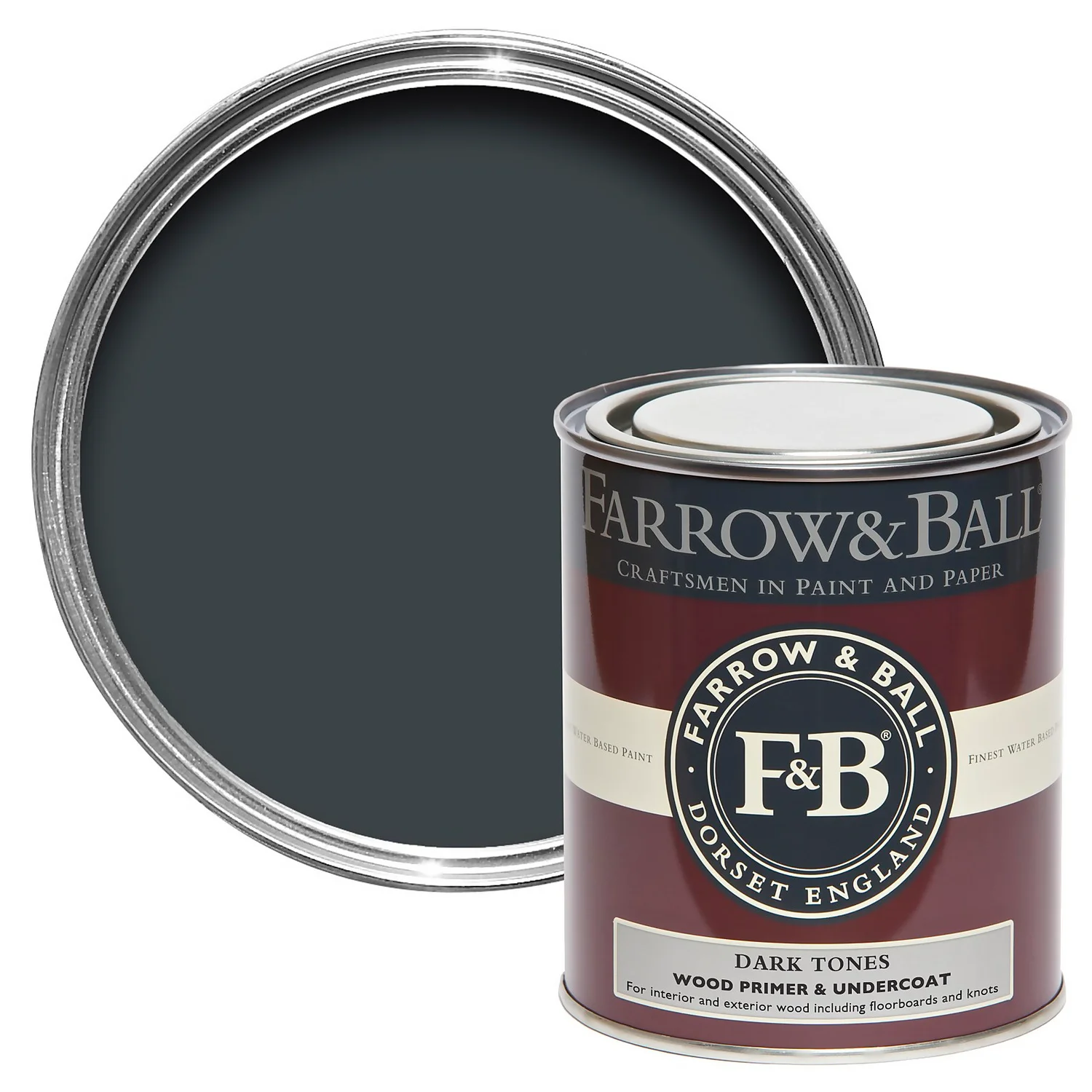 Farrow & Ball Wood Primer & Undercoat Dark Tones - 750ml 3 Farrow & Ball Wood Primer & Undercoat Dark Tones - 750ml