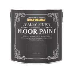 Rust-Oleum Chalky Floor Paint Black Sand - 2.5L 11 Rust-Oleum Chalky Floor Paint Black Sand - 2.5L -Wood Care Store 14606519 4925053487447289
